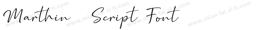Marthin   Script Font字体转换